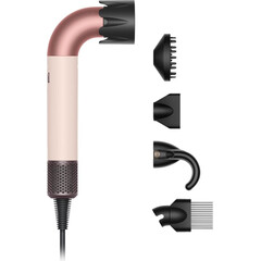 Фен Dyson Supersonic R HD18 Professional, Curly+Coily (Ceramic Pink/Rose Gold), Комплектация: Без кейса, Тип волос: Для кудрявых и тугих завитков (Curly+Coily), Цвет: Ceramic Pink/Rose Gold