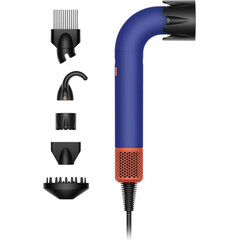 Фен Dyson Supersonic R HD18 Professional, Curly+Coily (Vinca blue/Topaz), Комплектация: Без кейса, Тип волос: Для кудрявых и тугих завитков (Curly+Coily), Цвет: Vinca Blue/Topaz