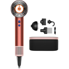 Фен Dyson Supersonic Nural HD16 Curly+Coily (Strawberry Bronze/Blush Pink), Комплектация: С кейсом, Диффузор: Есть , Вариант комплекта: Curly+Coily, Цвет: Strawberry Bronze/Blush Pink, Тип вилки: EU