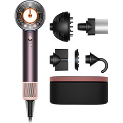 Фен Dyson Supersonic Nural HD16 Curly+Coily (Jasper plum), Комплектация: С кейсом, Диффузор: Есть , Вариант комплекта: Curly+Coily, Цвет: Jasper plum, Тип вилки: EU
