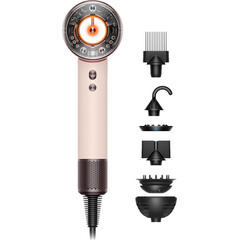 Фен Dyson Supersonic Nural HD16 Curly+Coily (Ceramic Pink/Rose Gold), Комплектация: Без кейса, Диффузор: Есть , Вариант комплекта: Curly+Coily, Цвет: Ceramic Pink/Rose Gold, Тип вилки: EU
