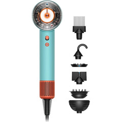 Фен Dyson Supersonic Nural HD16 Curly+Coily (Ceramic patina/Topaz), Комплектация: Без кейса, Диффузор: Есть , Вариант комплекта: Curly+Coily, Цвет: Ceramic Patina/Topaz, Тип вилки: EU