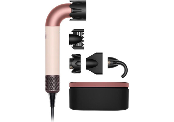 Фен Dyson Supersonic R HD18 Professional, Straight+Wavy (Ceramic Pink/Rose Gold), Комплектация: С кейсом, Тип волос: Для прямых и волнистых волос (Straight+Wavy), Цвет: Ceramic Pink/Rose Gold