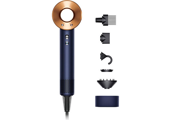 Фен Dyson Supersonic HD07 (Prussian Blue/Rich Copper), Комплектация: С кейсом, Цвет: Prussian Blue/Rich Copper