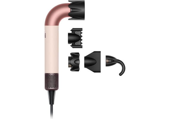 Фен Dyson Supersonic R HD18 Professional, Straight+Wavy (Ceramic Pink/Rose Gold), Комплектация: Без кейса, Тип волос: Для прямых и волнистых волос (Straight+Wavy), Цвет: Ceramic Pink/Rose Gold