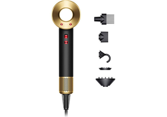 Фен Dyson Supersonic HD07 (Onyx/Gold), Комплектация: Без кейса, Цвет: Onyx/Gold