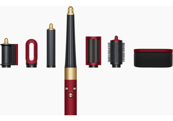 Стайлер Dyson Airwrap i.d. HS08 Straight+Wavy (Red Velvet/Gold), Вариант комплекта: Straight+Wavy, Цвет: Red Velvet/Gold, Тип вилки: AU, изображение 2