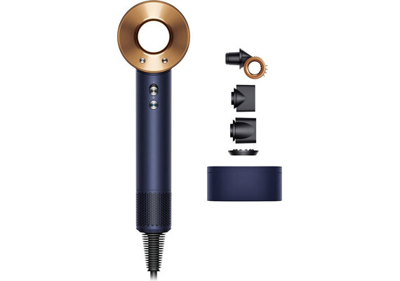 Фен Dyson Supersonic HD15 (Prussian Blue/Rich Copper), Комплектация: С кейсом, Цвет: Prussian Blue/Rich Copper