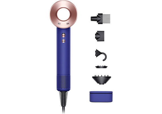 Фен Dyson Supersonic HD07 (Vinca blue and Rosé), Комплектация: С кейсом, Цвет: Vinca blue and Rosé