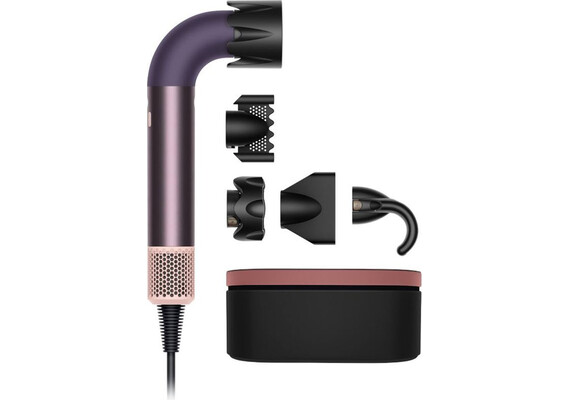 Фен Dyson Supersonic R HD18 Professional, Straight+Wavy (Jasper Plum), Комплектация: С кейсом, Тип волос: Для прямых и волнистых волос (Straight+Wavy), Цвет: Jasper plum