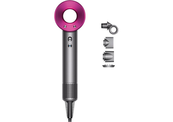 Фен Dyson Supersonic HD15 (Iron/Fuchsia), Комплектация: Без кейса, Цвет: Iron/Fuchsia