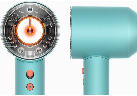 Фен Dyson Supersonic Nural HD16 Straight+Wavy (Ceramic patina/Topaz), Комплектация: Без кейса, Диффузор: Есть , Вариант комплекта: Straight+Wavy, Цвет: Ceramic Patina/Topaz, Тип вилки: AU, изображение 2