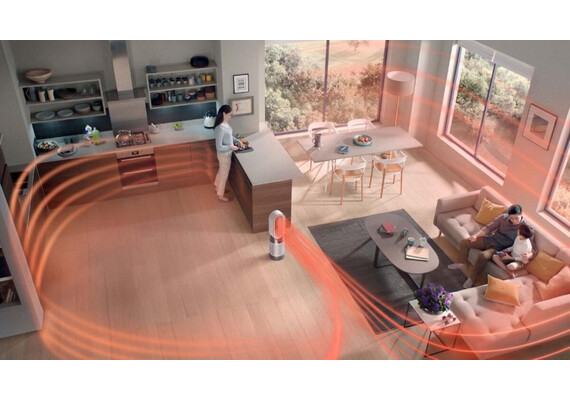 Очиститель воздуха Dyson Purifier Hot+Cool Gen1 HP10 (White/Silver), Цвет: White/Silver, изображение 4