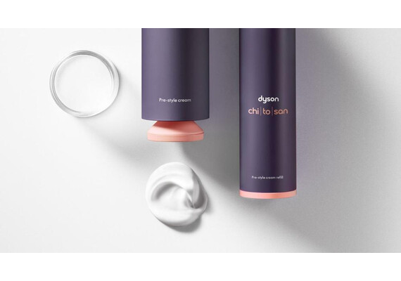 Крем Dyson Chitosan™ Pre-style, лёгкий уход для прямых и волнистых волос, Выбрать формулу: Лёгкий уход для прямых и волнистых волос, изображение 3