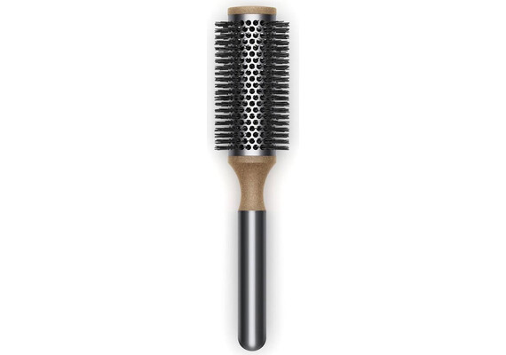Цилиндрическая расческа-брашинг Dyson, диаметром 35 мм (Nickel/Black), Цвет: Nickel/Black