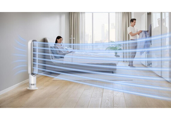 Башенный вентилятор Dyson Cool AM07 (White/Nickel), Цвет: White/Silver, изображение 3