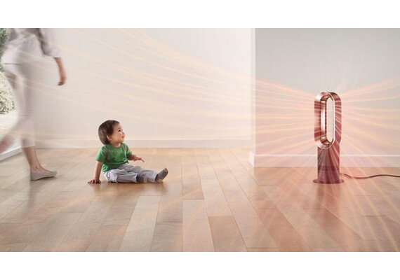 Тепловентилятор Dyson Hot+Cool Jet Focus AM09 (White/Nickel), Цвет: White/Nickel, изображение 2