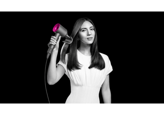 Фен Dyson Supersonic HD07 (Iron/Fuchsia), Комплектация: Без кейса, Цвет: Iron/Fuchsia, изображение 2