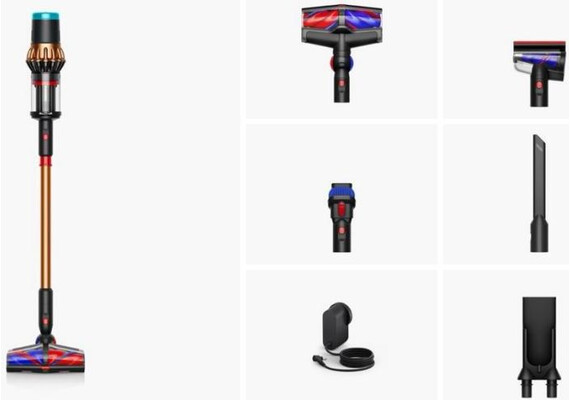 Dyson V16 Piston Animal, Выбрать комплектацию: С 4 насадками , Цвет: Black/Copper, Тип вилки: AU, изображение 4