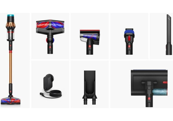 Dyson V16 Piston Animal Submarine™, Выбрать комплектацию: С 4 насадками и валиком Submarine™ 2.0 , Цвет: Black/Copper, Тип вилки: AU, изображение 5