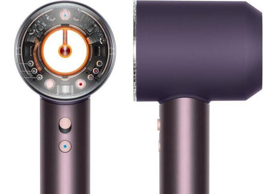 Фен Dyson Supersonic Nural HD16 Curly+Coily (Jasper plum), Комплектация: С кейсом, Диффузор: Есть , Вариант комплекта: Curly+Coily, Цвет: Jasper plum, Тип вилки: EU, изображение 2