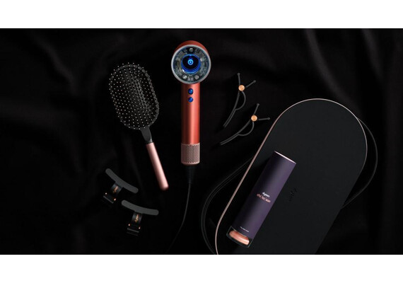 Фен Dyson Supersonic Nural HD16 Curly+Coily (Strawberry Bronze/Blush Pink), Комплектация: С кейсом, Диффузор: Есть , Вариант комплекта: Curly+Coily, Цвет: Strawberry Bronze/Blush Pink, Тип вилки: EU, изображение 4