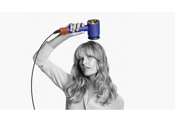 Фен Dyson Supersonic Nural HD16 Straight+Wavy (Vinca Blue/Topaz), Комплектация: Без кейса, Диффузор: Есть , Вариант комплекта: Straight+Wavy, Цвет: Vinca Blue/Topaz, Тип вилки: AU, изображение 4