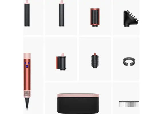 Стайлер Dyson Airwrap HS05 Complete Long Volumise (Strawberry Bronze/Blush Pink), Вариант комплекта: Complete Long Volumise, Цвет: Strawberry Bronze/Blush Pink, Тип вилки: EU, изображение 2