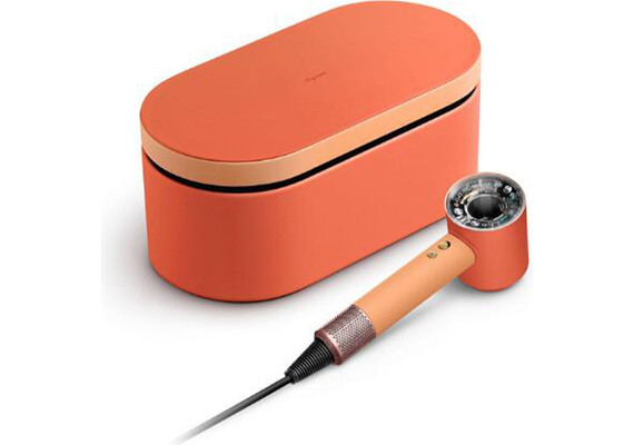 Фен Dyson Supersonic Nural HD16 Straight+Wavy (Ceramic apricot/Topaz), Комплектация: С кейсом, Диффузор: Есть , Вариант комплекта: Straight+Wavy, Цвет: Ceramic apricot/Topaz, Тип вилки: EU, изображение 5