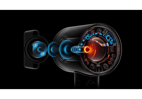 Фен Dyson Supersonic Nural HD16 Straight+Wavy (Ceramic apricot/Topaz), Комплектация: С кейсом, Диффузор: Есть , Вариант комплекта: Straight+Wavy, Цвет: Ceramic apricot/Topaz, Тип вилки: EU, изображение 3