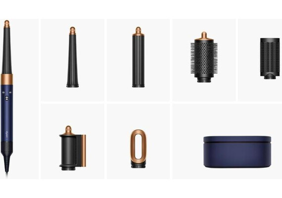 Стайлер Dyson Airwrap i.d. HS08 Straight+Wavy (Prussian Blue/Rich Copper), Вариант комплекта: Straight+Wavy, Цвет: Prussian Blue/Rich Copper, Тип вилки: AU, изображение 3