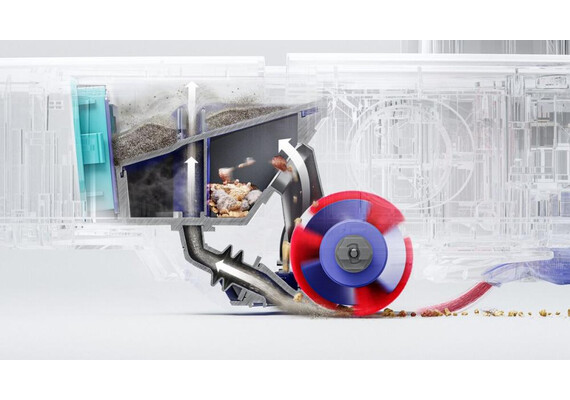 Робот-пылесос Dyson R2 Nurovi™ Wash+Dry (Light grey/Vinca blue), изображение 4